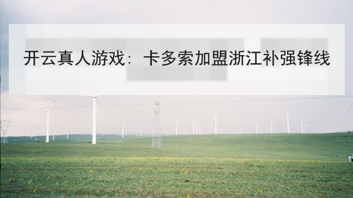 开云真人游戏: 卡多索加盟浙江补强锋线 开云真人游戏: 卡多索加盟浙江补强锋线
